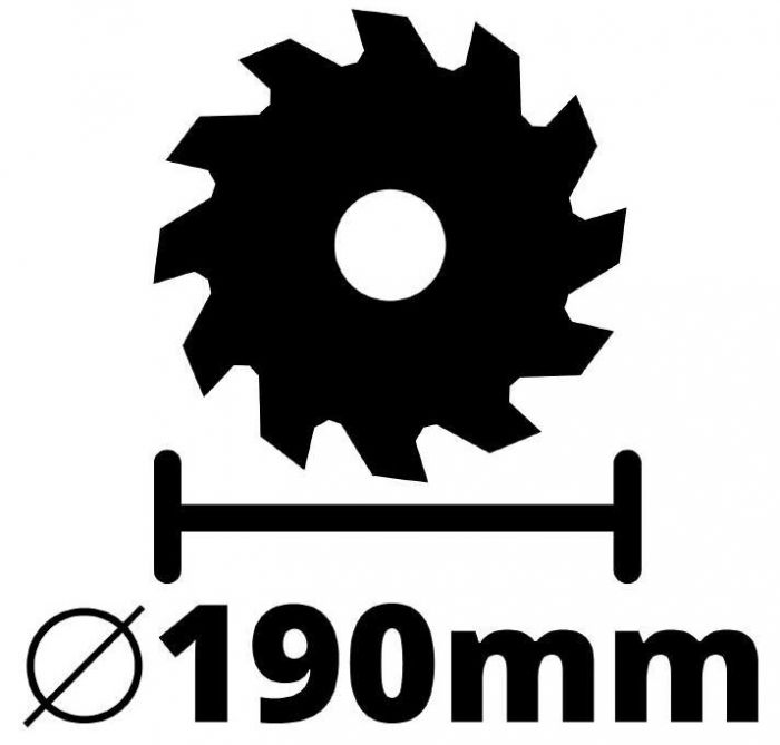 Пила циркулярна Einhell TE-CS 18/190 Li BL - Solo акум., PXC, 18В, безщітк., 3800 об/хв, диск 190х20 мм, 3.23 кг (без АКБ і ЗП)