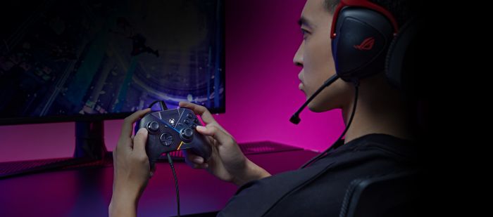 Геймпад Asus ROG Raikiri 3.5мм/USB-C чорний