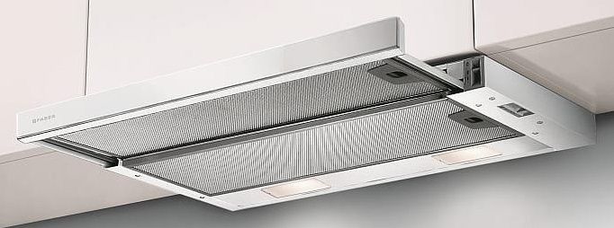 Витяжка Faber телескоп, 60см, 518м.куб/год, Flexa Ng Glass W A60, білий