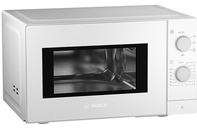 Мікрохвильова піч Bosch, 20л, мех. управл., 800Вт, білий