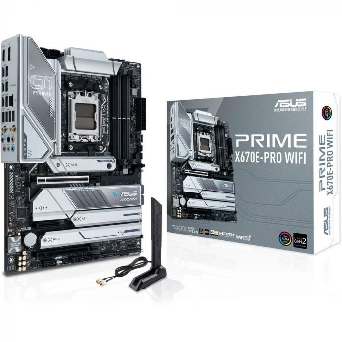 Материнcька плата ASUS PRIME X670E-PRO WIFI sAM5 X670 4xDDR5 M.2 DP HDMI WiFi BT ATX