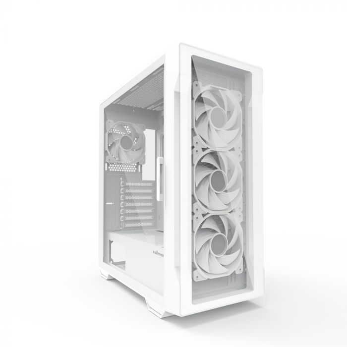 Корпус Zalman I3 Neo TG, без БЖ, 1xUSB3.0, 2xUSB2.0, 4x120mm RGB fans, TG Side/Front Panel, ATX, білий