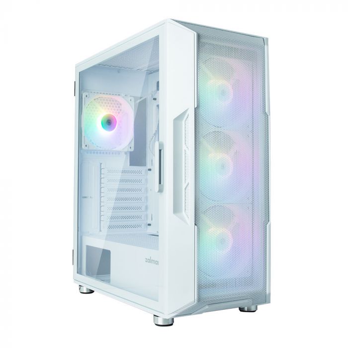 Корпус Zalman I3 Neo, без БЖ, 1xUSB3.0, 2xUSB2.0, 4x120mm RGB fans, TG Side Panel, ATX, білий