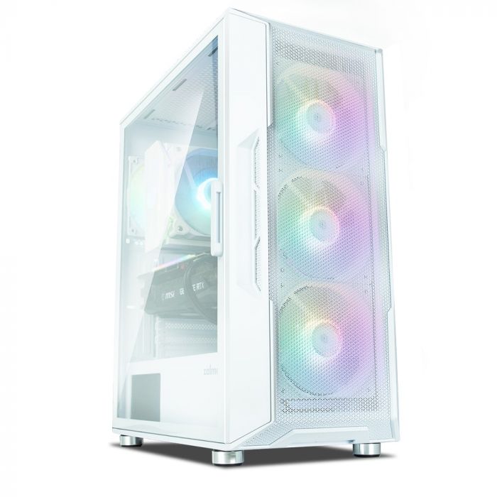 Корпус Zalman I3 Neo, без БЖ, 1xUSB3.0, 2xUSB2.0, 4x120mm RGB fans, TG Side Panel, ATX, білий