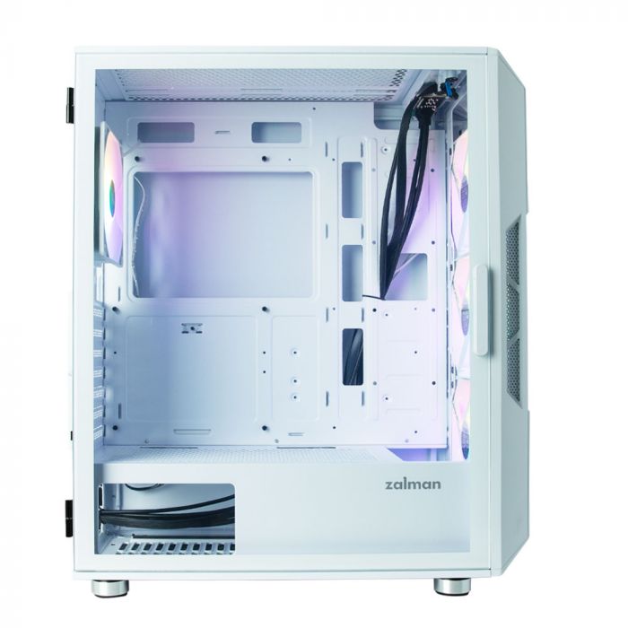 Корпус Zalman I3 Neo, без БЖ, 1xUSB3.0, 2xUSB2.0, 4x120mm RGB fans, TG Side Panel, ATX, білий