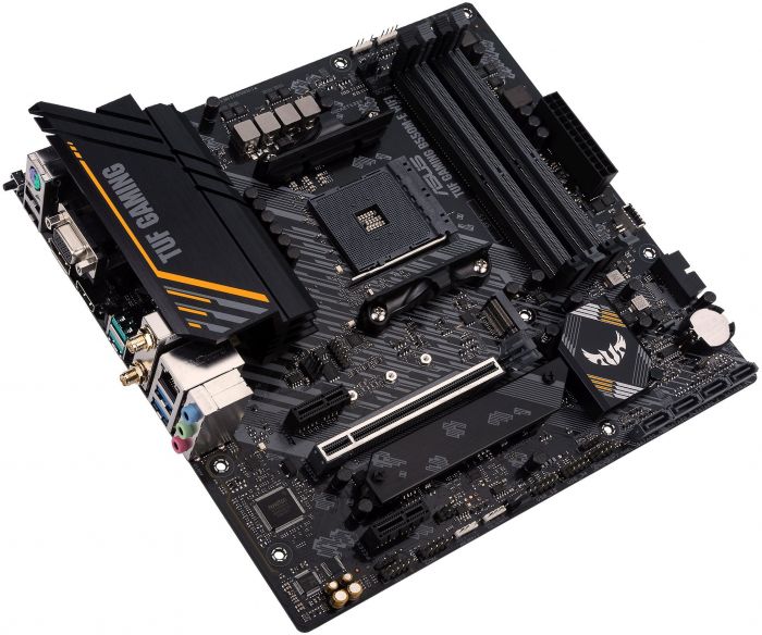 Материнcька плата ASUS TUF GAMING B550M-E WIFI sAM4 B550 4xDDR4 M.2 HDMI DP Wi-Fi BT mATX