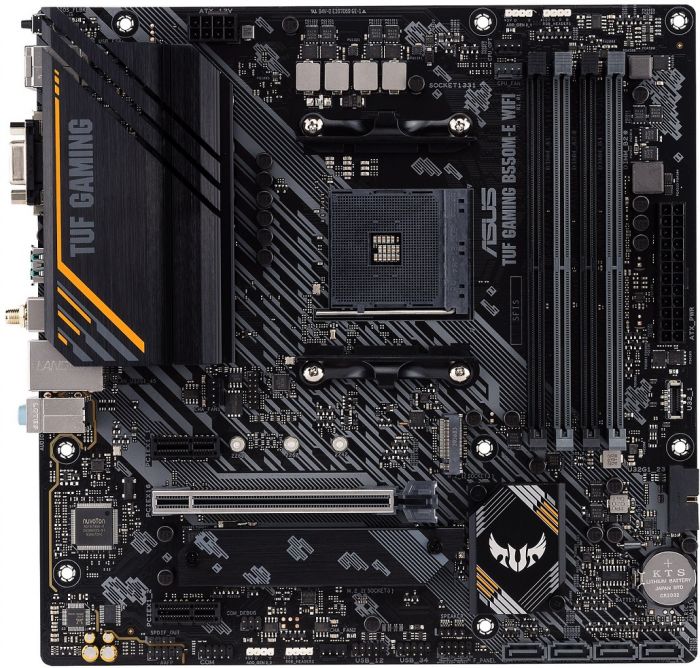 Материнcька плата ASUS TUF GAMING B550M-E WIFI sAM4 B550 4xDDR4 M.2 HDMI DP Wi-Fi BT mATX