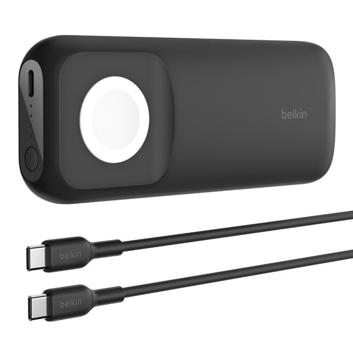 Акумулятор портативний літій-іонний Power Bank Belkin 10000мА·год 20Вт Apple Watch, чорний