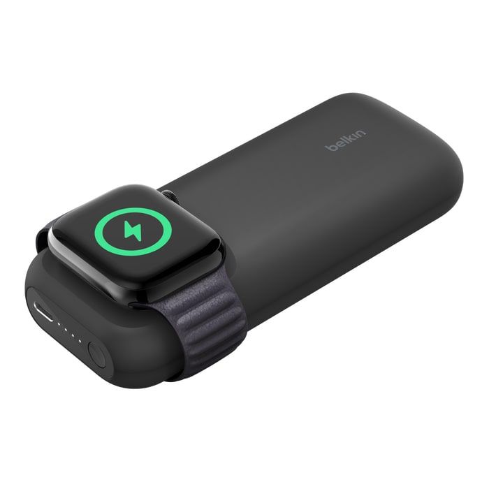 Акумулятор портативний літій-іонний Power Bank Belkin 10000мА·год 20Вт Apple Watch, чорний