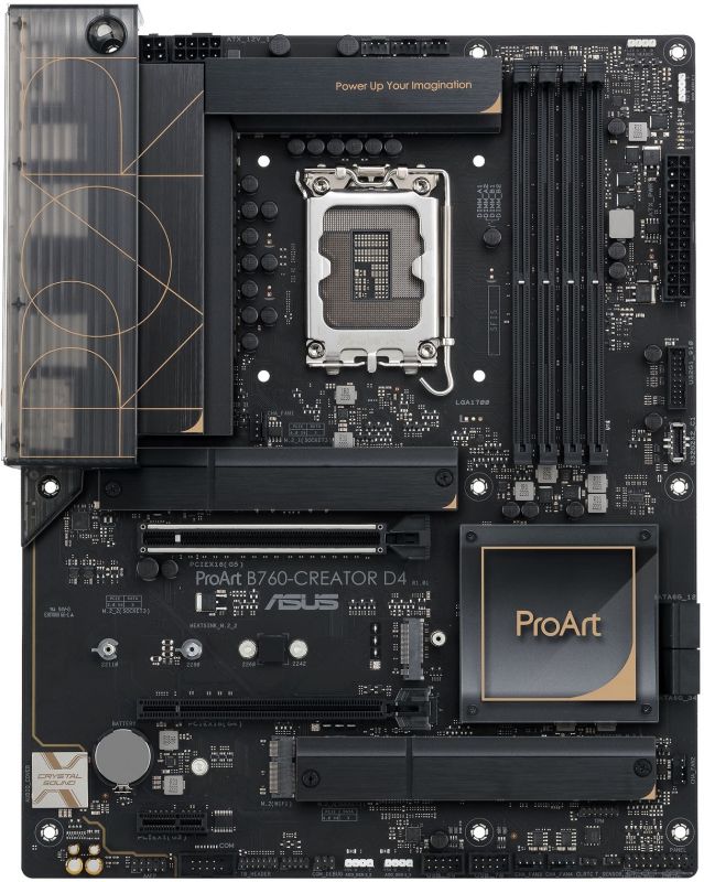 Материнcька плата ASUS PROART B760-CREATOR D4 s1700 B760 4xDDR4 M.2 HDMI DP ATX