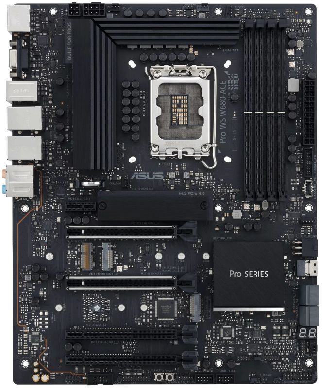 Материнcька плата ASUS PRO WS W680-ACE s1700 W680 4xDDR5 M.2 HDMI DP D-Sub ATX