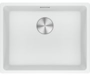 Мийка кухонна Franke Maris, фраграніт, прямокутник, без крила, 553х433х200мм, чаша - 1, під стільницю, MRG 110-52, білий