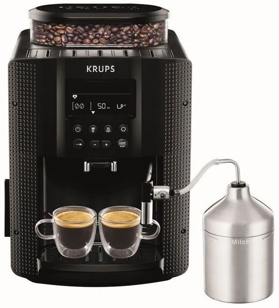 Кавомашина Krups  Essential , 1,7л, зерно, автомат.капуч, чорний