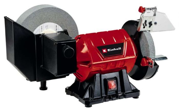 Верстат точильний Einhell TC-WD 200/150, 250 Вт, диски 200/150 мм, 134/2980 об/хв, 9.1 кг