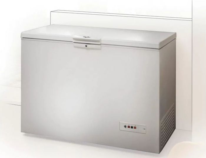Морозильна скриня Whirlpool , 92x140,5x70, 390л, А+, ST, білий