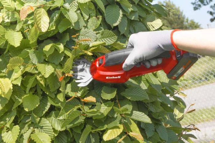 Ножиці для трави акумуляторні Einhell GE-CG 18 Li - Solo 18В PXC леза 10/20см 0.66кг (без АКБ і ЗП)