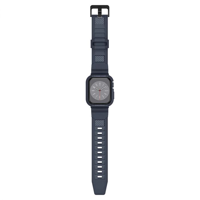Чохол та ремінець 2в1 Spigen для Apple Watch 45mm/44mm Rugged Armor Pro, Charcoal Gray