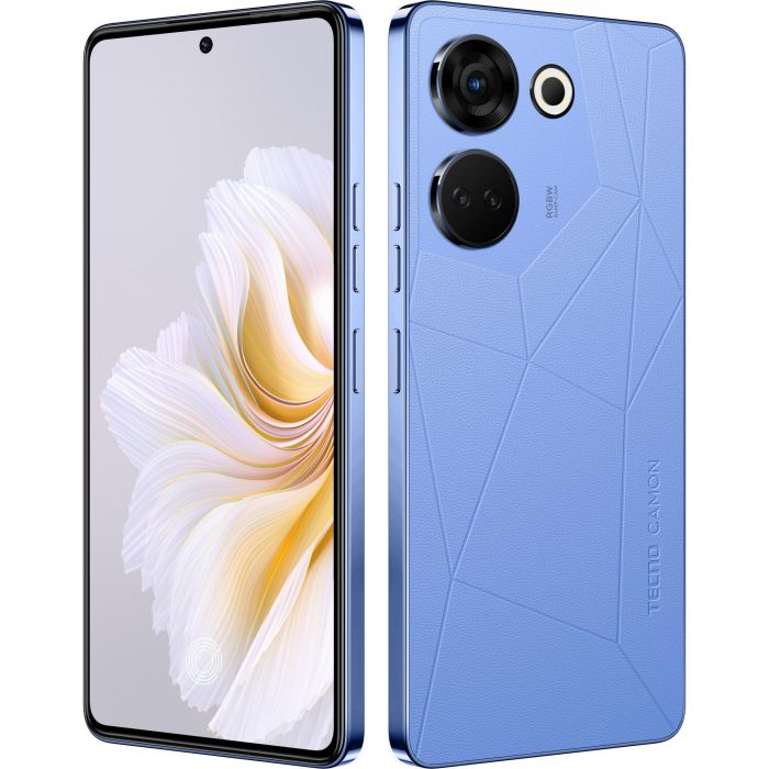 Смартфон TECNO Camon 20 Pro (CK7n) 6.67" 8/256GB, 2SIM, 5000mAh, Serenity Blue