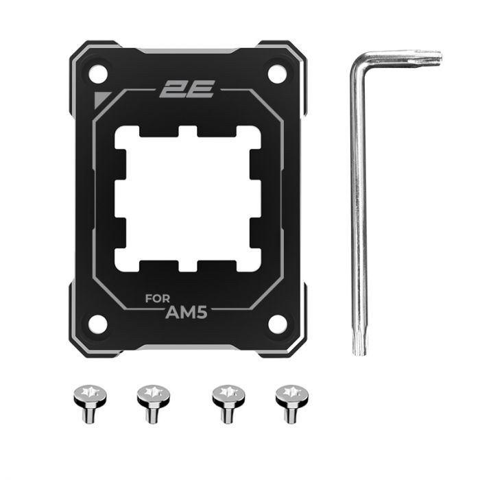 Контактна рамка для процесора 2E Gaming Air Cool SCPB-AM5, Aluminum, Black