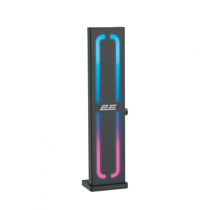 Тримач для VGA 2E Gaming Heracles ARGB SPRT-VGA, 5V, 0.3A, 1.5W, AURA 3 pin, Aluminum, Black