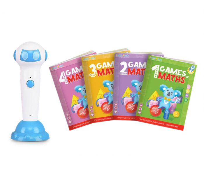 Книга Ігри математики сезон 1-4 з інтерактивною здатністю Smart Koala, 4шт
