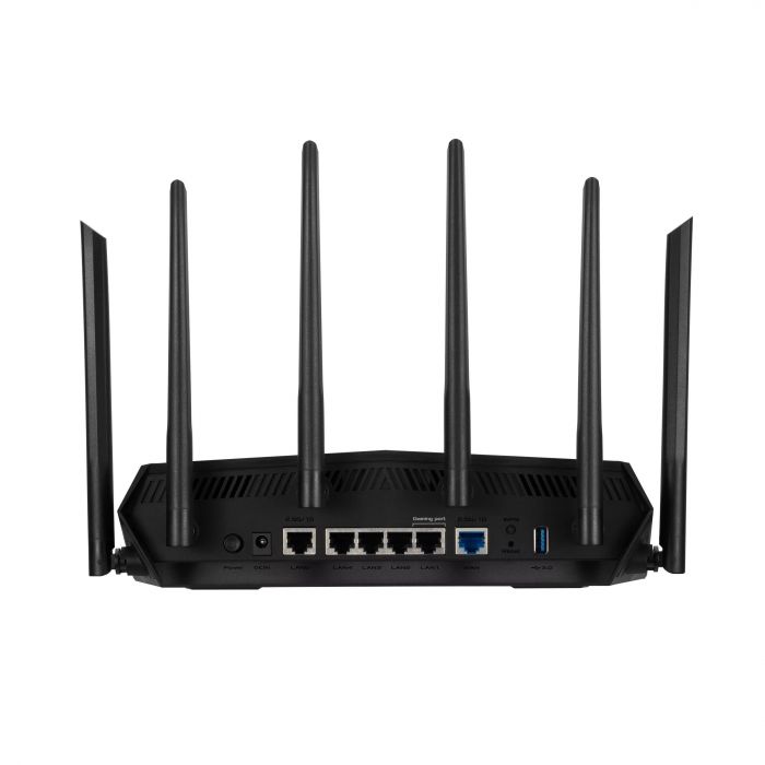 Маршрутизатор ASUS TUF-AX6000 4xGE LAN 1x2.5GE LAN 1x2.5GE WAN 1xUSB3.2 MU-MIMO OFDMA MESH gaming AURA RGB