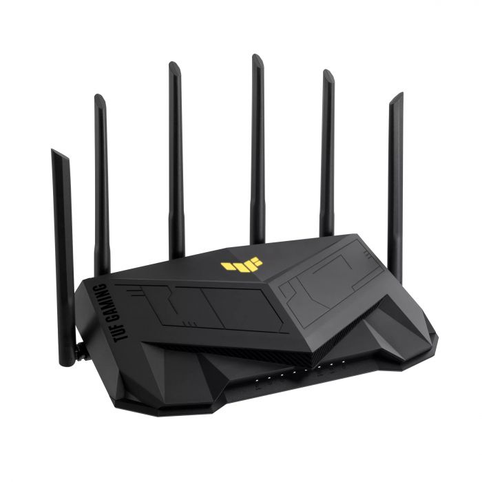Маршрутизатор ASUS TUF-AX6000 4xGE LAN 1x2.5GE LAN 1x2.5GE WAN 1xUSB3.2 MU-MIMO OFDMA MESH gaming AURA RGB