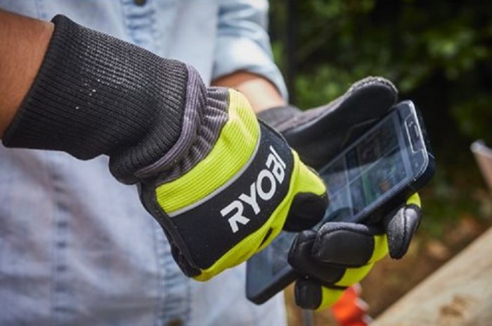 Рукавички для роботи з ланцюговою пилкою Ryobi RAC258MM, вологозахист, нар. L