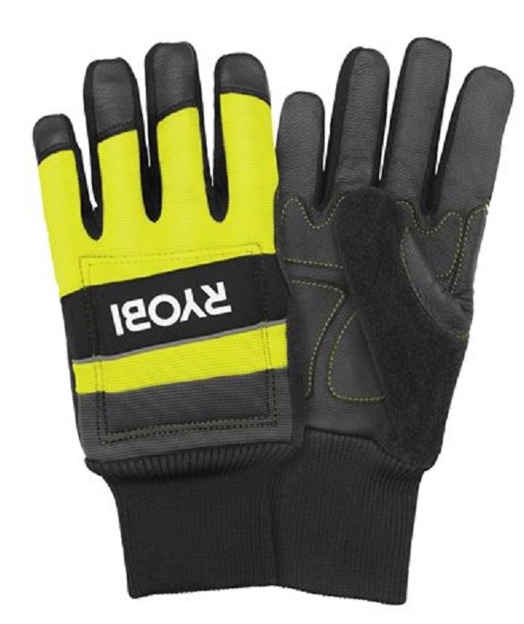 Рукавички для роботи з ланцюговою пилкою Ryobi RAC258MM, вологозахист, нар. L