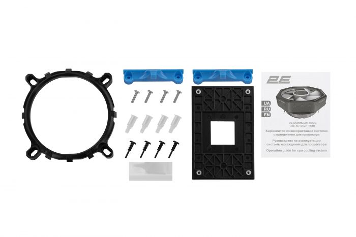 Процесорний кулер 2E Gaming Air Cool  AC120ZP RGB, LGA1700, 1200, 115X, 775, AM5, AM4, AM3, AM3+, AM2, AM2+, FM2, FM1, 4pin RGB, TDP 95W