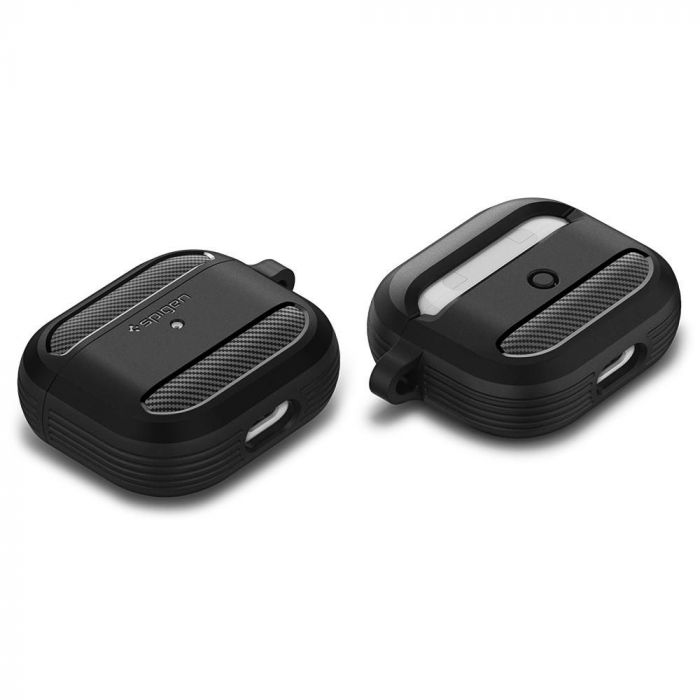 Чохол Spigen для AirPods 3 Rugged Armor, Matte Black