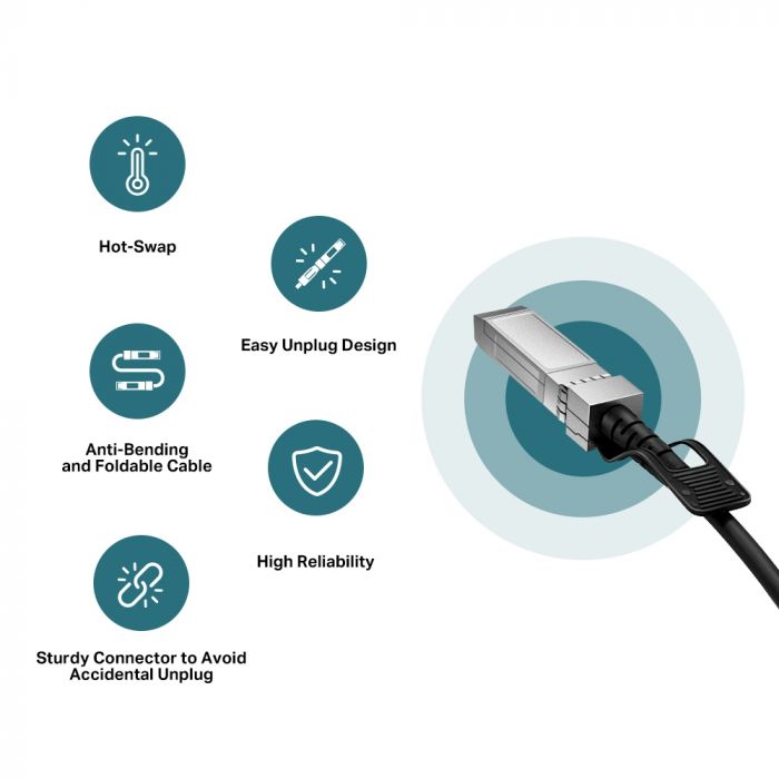 Кабель TP-LINK Direct Attach SFP+ Cable for_10 Gigabit connections Up to 3m