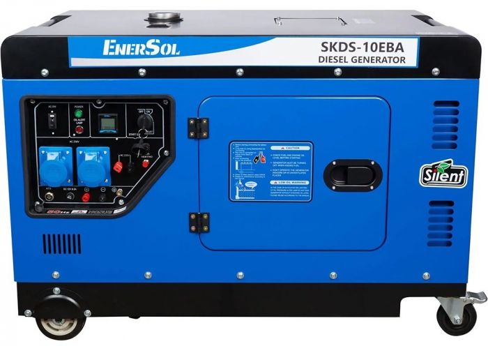 Генератор дизельний EnerSol, 230В, 10.0кВт, однофазний, 230кг