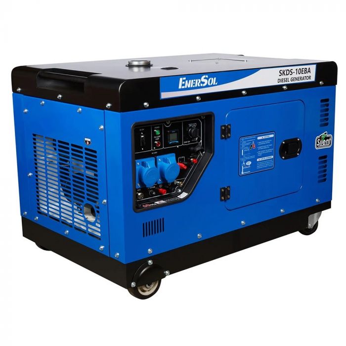 Генератор дизельний EnerSol, 230В, 10.0кВт, однофазний, 230кг