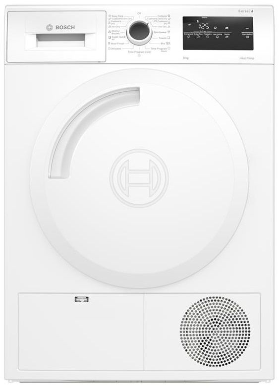 Сушильна машина Bosch тепловий насос, 8кг, A++, 60см, дисплей, білий