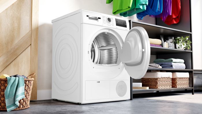 Сушильна машина Bosch тепловий насос, 8кг, A++, 60см, дисплей, білий