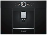 Кавомашина Bosch вбудовувана, 2.4л, зерно+мелена, автомат.капуч, LED-дисплей, авторецептів -8, чорний