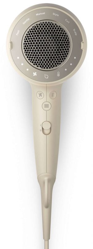 Фен Philips 9000 Series SenseIQ, 1800Вт, 3 режими, дифузор, іоніз-я, хол. обдув, турбо, золотий