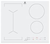 Варильна поверхня Electrolux індукційна, 60см, розширена зона, білий