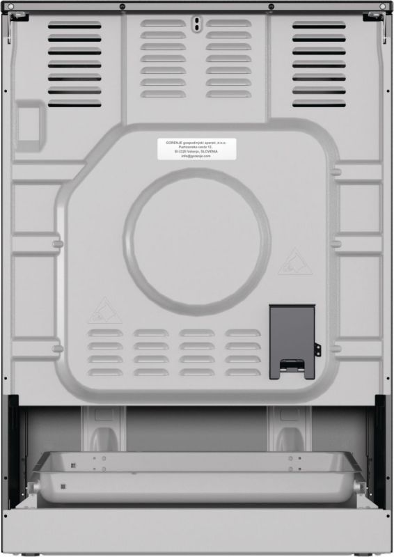 Плита Gorenje електрична склокерамічна, 71л, 60x60см, дисплей, програматор, приготування з паром, чорний матовий