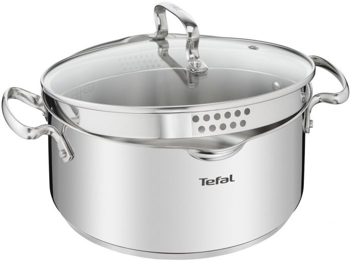 Каструля з кришкою, Tefal DUETTO+, 18 см, 2л, нержавіюча сталь