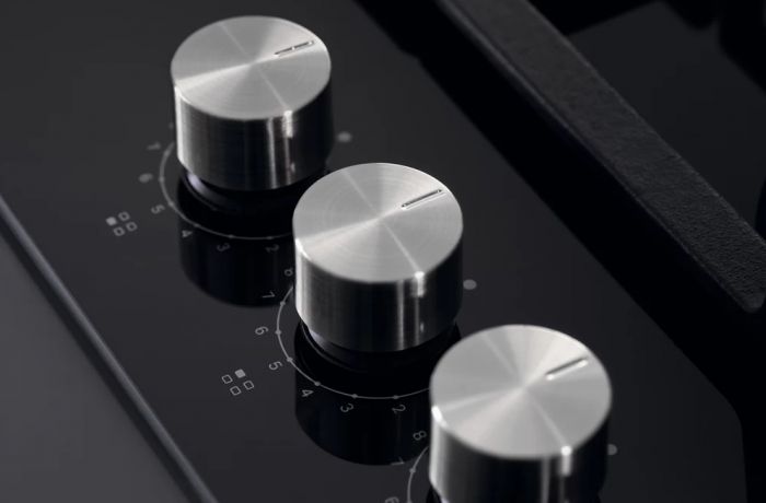 Варильна поверхня Whirlpool газова, 60см, чавун, конфорка з подвійним рядом полум'я, чорний