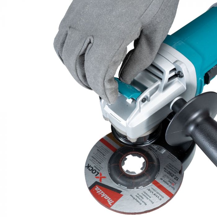 Шліфмашина кутова Makita X-LOCK GA5080RX02, 125мм, 1400Вт, 1200 об/хв, 2.7кг