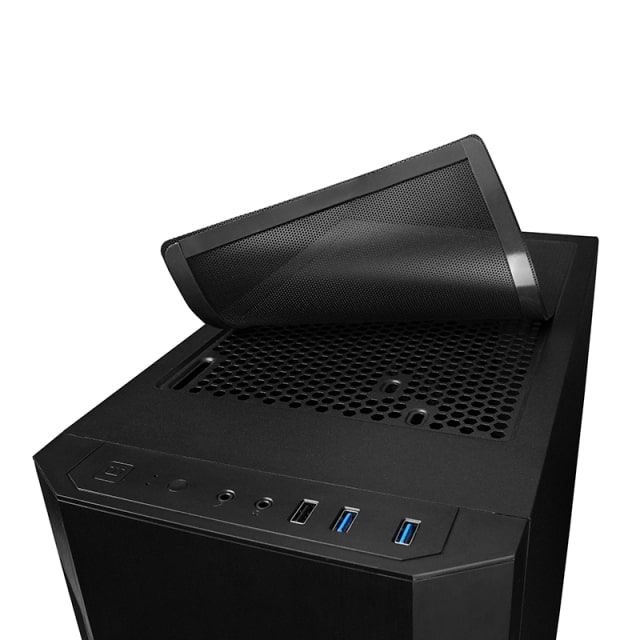 Корпус CHIEFTEC Elox AS-01B, без БЖ, 2xUSB3.2, 1xUSB2.0, 1x120мм, Sound insulated panels, ATX, чорний