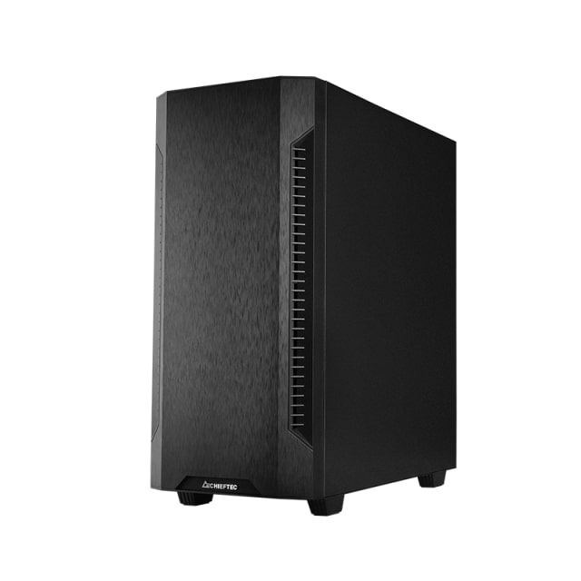 Корпус CHIEFTEC Elox AS-01B, без БЖ, 2xUSB3.2, 1xUSB2.0, 1x120мм, Sound insulated panels, ATX, чорний