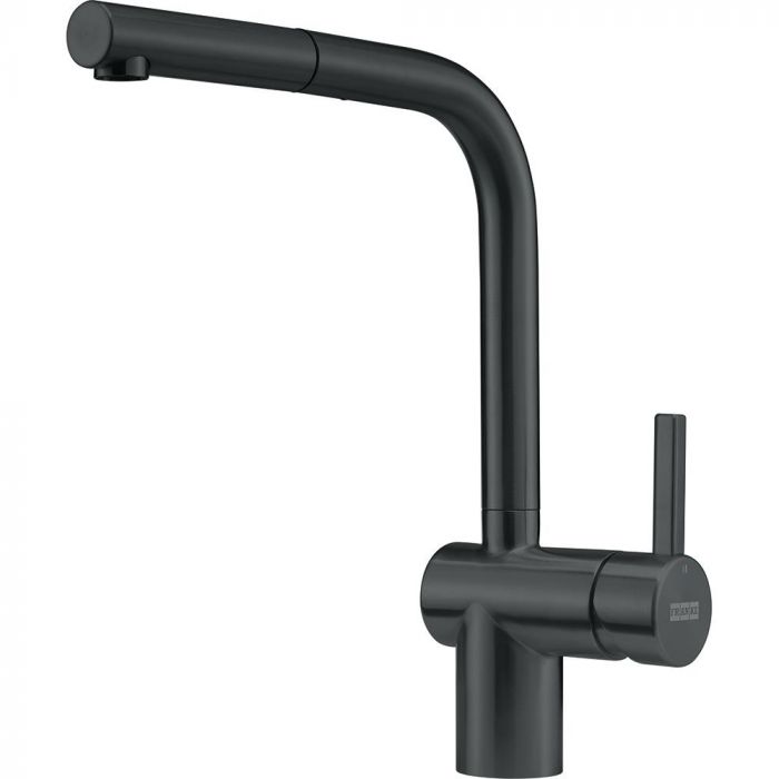 Змішувач Franke Atlas Neo/115.0550.427/з витяжним виливом/нержавіюча сталь/чорний