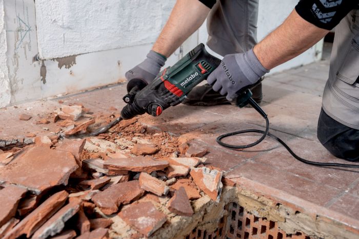 Перфоратор Metabo KHE 2645, 850Вт, SDS-plus, 2.9Дж, 3 режими, 0-1150об/хв, 2.9кг