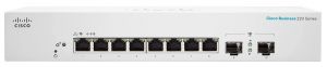 Комутатор Cisco CBS220 Smart 8-port GE, Ext PS, 2x1G SFP