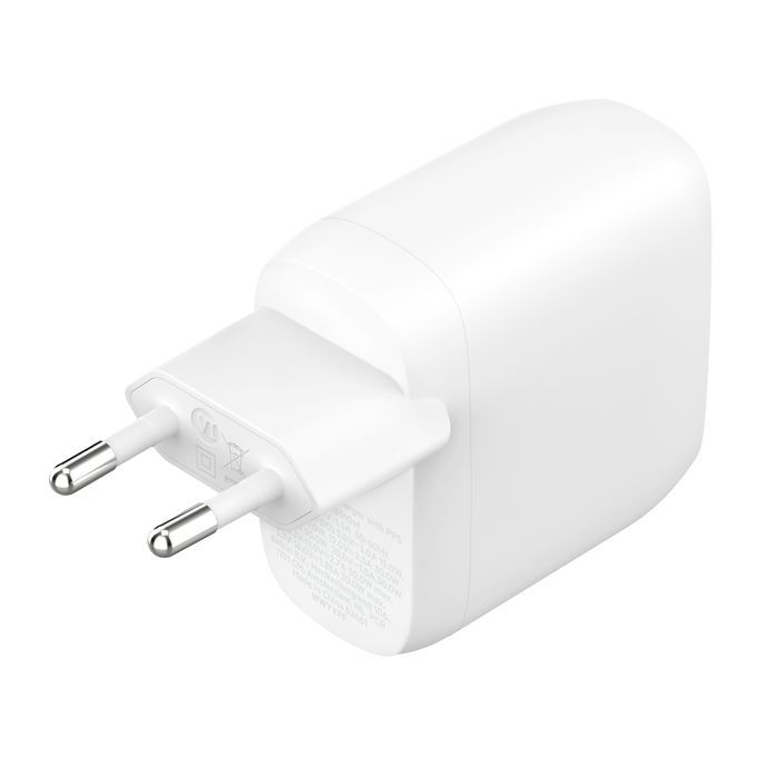 Зарядний пристрій мережевий Belkin 30Вт 2хUSB-С PD PPS, білий