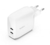 Зарядний пристрій мережевий Belkin 30Вт 2хUSB-С PD PPS, білий